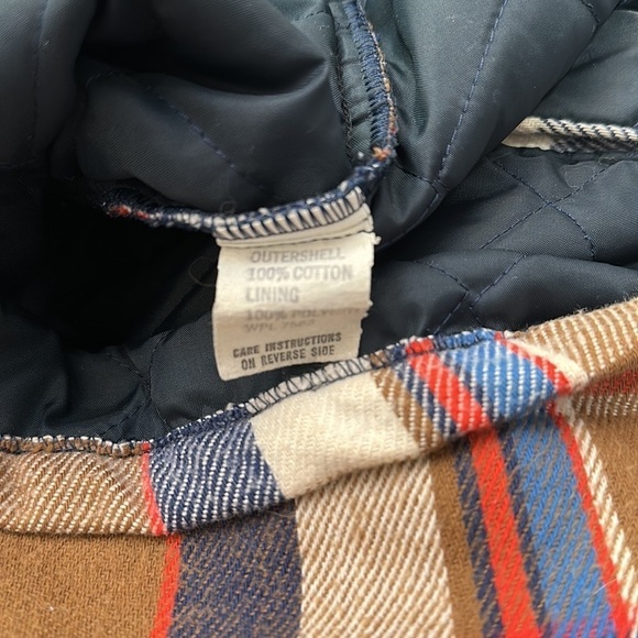 Men’s Vintage Plaid Clydesdale Reidbord Bross Heavy Shirt Fleece Size Large - Picture 6 of 6